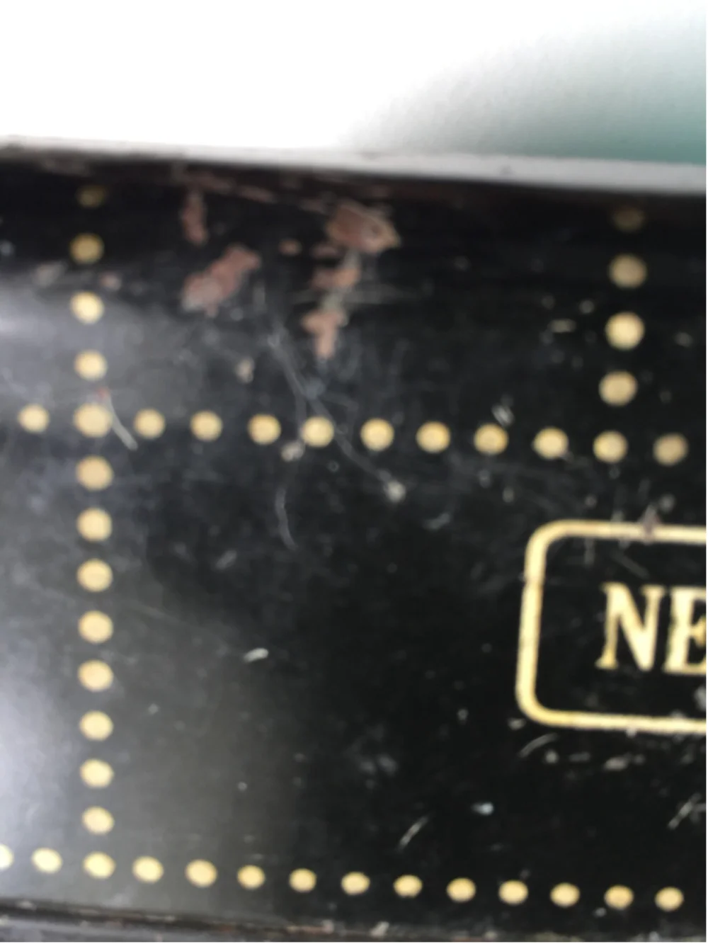 Vintage Marx New York Central Black Tender Car Tin Litho O Gauge Train